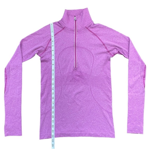 Lululemon Tun Swiftly Half Zip Ultraviolet Sweater  (Size 6) - Picture 3 of 7